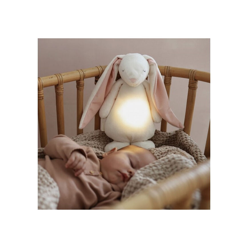 Moonie - Goskompis med melodi och ljus 2.0 kanin powder