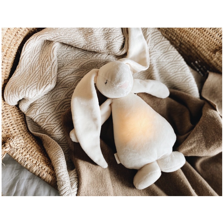 Moonie - Goskompis med melodi och ljus kanin 2.0 cream