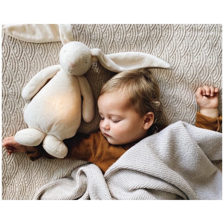 Moonie - Goskompis med melodi och ljus kanin 2.0 cream