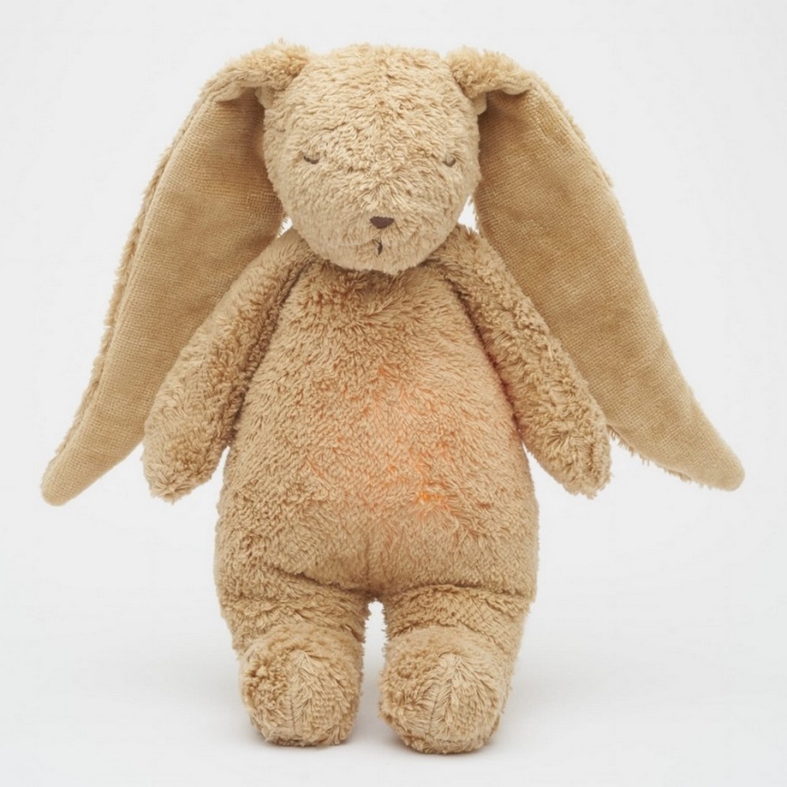 Moonie - Goskompis med melodi och ljus kanin 2.0 organic cappuccino