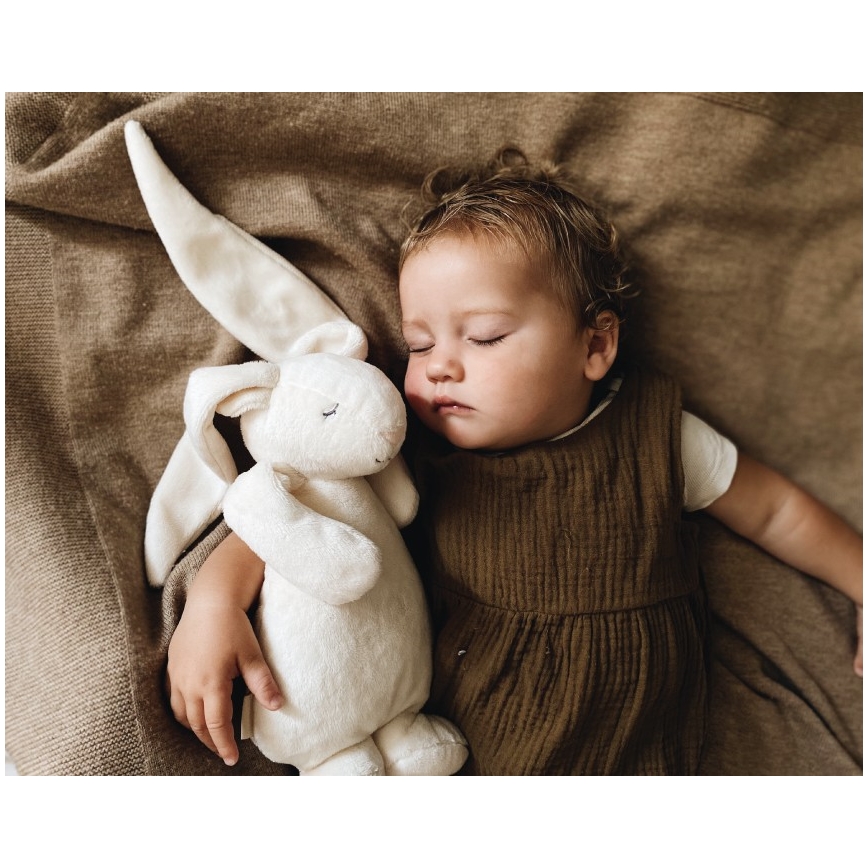 Moonie - Goskompis med melodi och ljus kanin 2.0 organic cappuccino