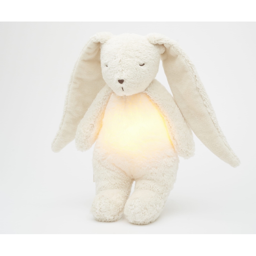 Moonie - Goskompis med melodi och ljus kanin 2.0 organic polar