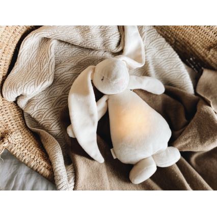 Moonie - Goskompis med melodi och ljus kanin 2.0 organic Sand