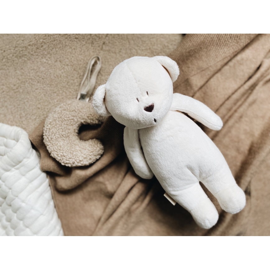 Moonie - Goskompis med melodi och ljus liten björn 2.0 cream