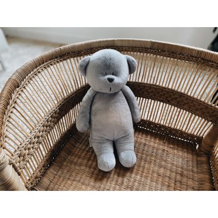 Moonie - Goskompis med melodi och ljus liten björn 2.0 silver