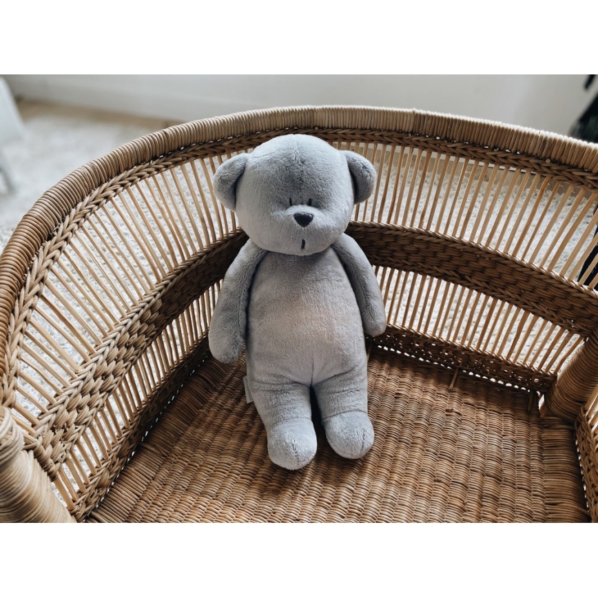 Moonie - Goskompis med melodi och ljus liten björn 2.0 silver