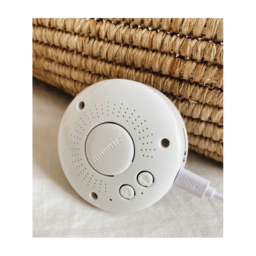 Moonie - Goskompis med melodi och ljus liten björn organic caramel natur