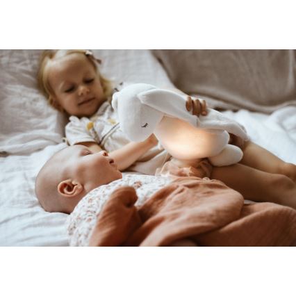 Moonie - Nattlampa med barn kanin moln