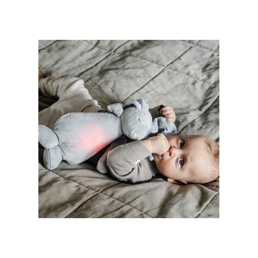 Moonie - Nattlampa med barn kanin moln