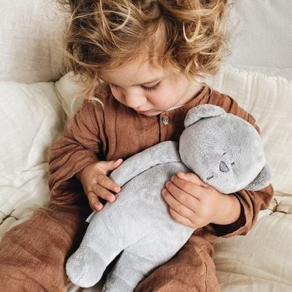 Moonie - Sovdjur med melodi och ljus, nalle silver