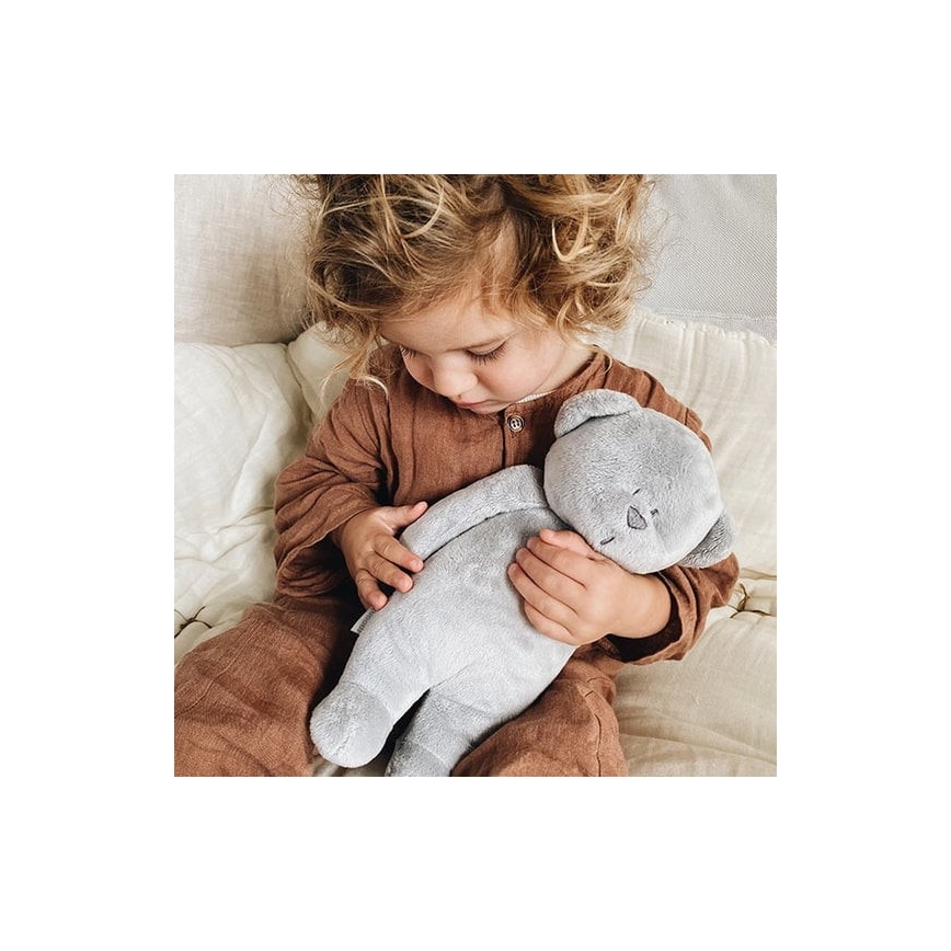 Moonie - Sovdjur med melodi och ljus, nalle silver