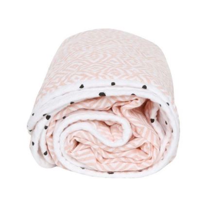 MOTHERHOOD - Two-ply muslinfilt i bomull 95x110 cm rosa