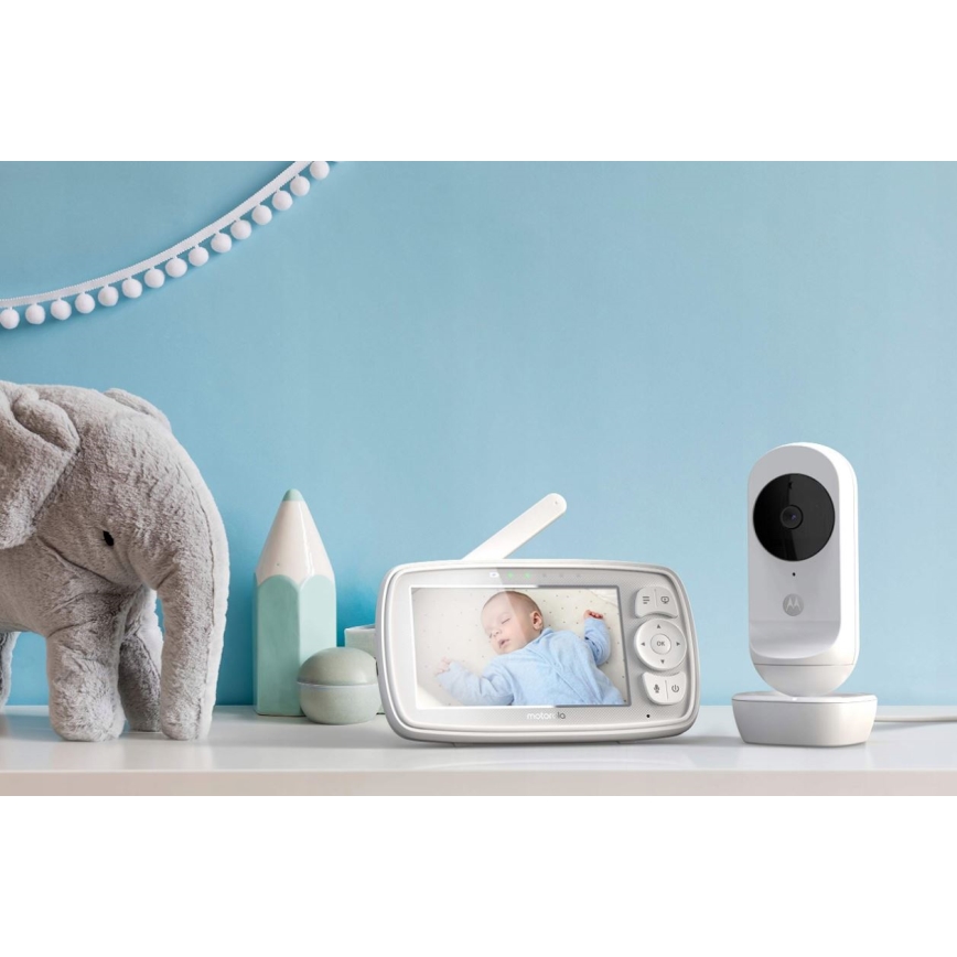 Motorola  - Smart babylarm Nursery Ease 44 Connect Wi-Fi