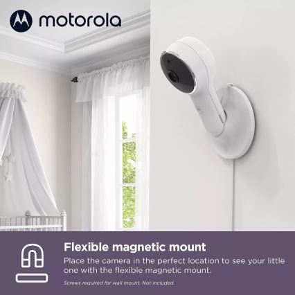 Motorola VM65X - Smarta uppladdningsbar barnmonitor Wi-Fi