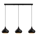 MUBA pendellampa på sladd 3xE27/40W/230V, svart