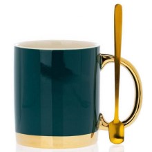 Mug with sked LANA grön/gyllene