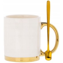 Mug with sked LANA krämig/gyllene