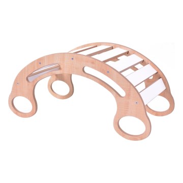 Multifunktionell Montessori-gunga vit/lönn