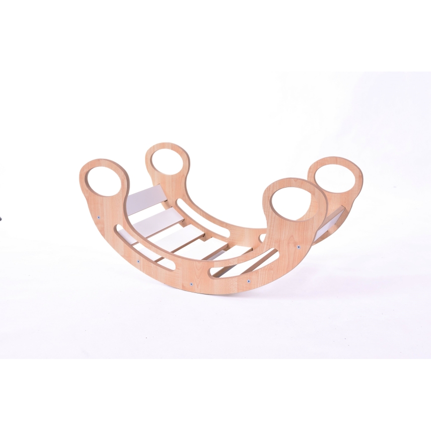 Multifunktionell Montessori-gunga vit/lönn