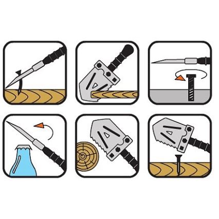 Multifunktionell spade