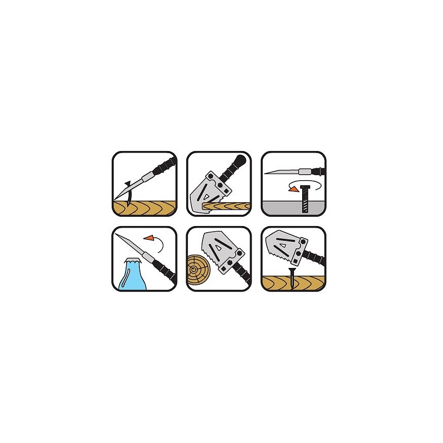 Multifunktionell spade