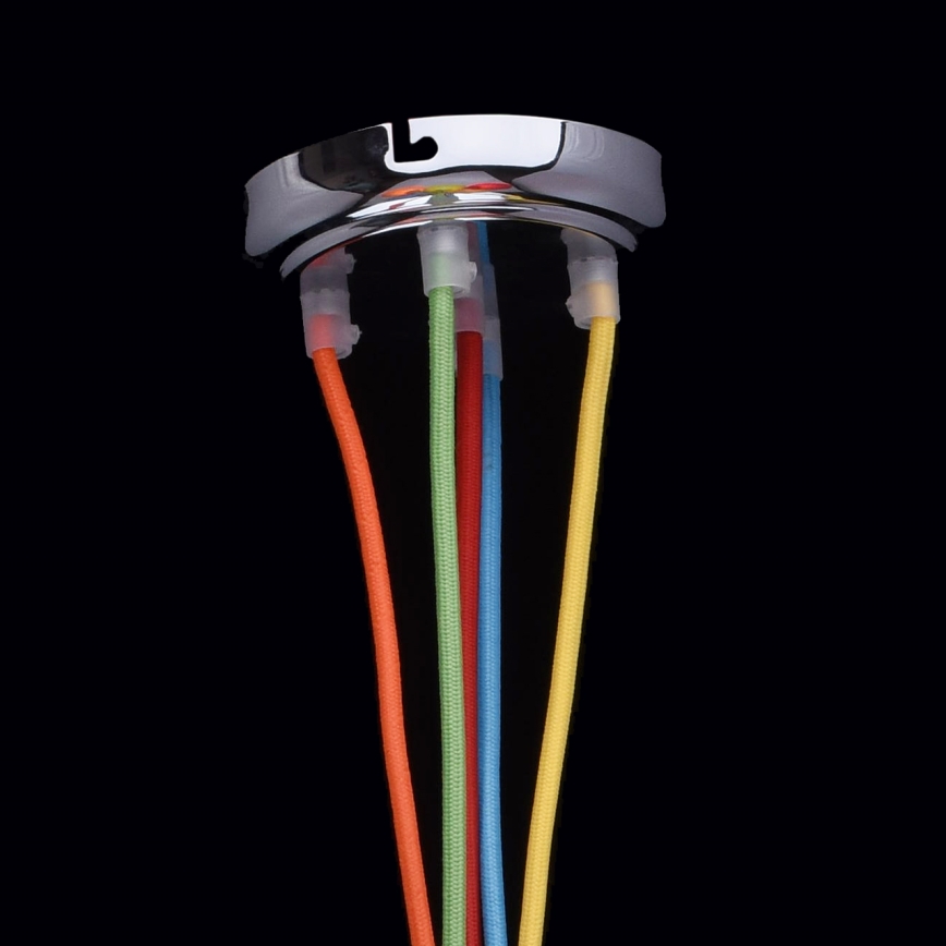 MW-LIGHT - Barn Hängande Ljuskrona med snöre KINDER 5xE27/40W/230V