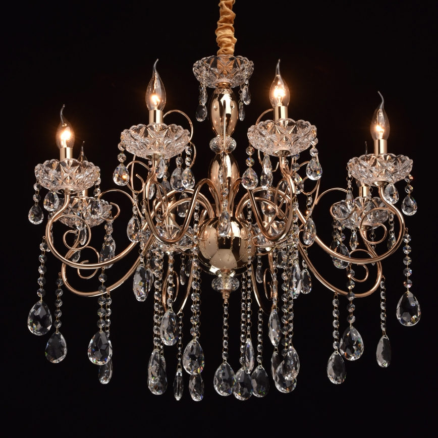 MW-LIGHT - Hängande Kristallkrona ADELE 8xE14/40W/230V