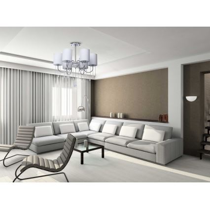 MW-LIGHT - Hängande Ljuskrona FEDERICA 6xE14/60W/230V