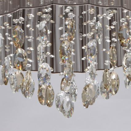 MW-LIGHT - Kristallampa tak JACQUELINE 10xG4/20W/230V + 8xG4/3W/230V
