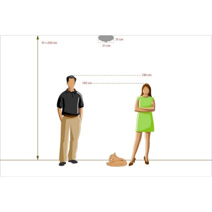 MW-LIGHT - Takbelysning CLASSIC 2xE27/60W/230V