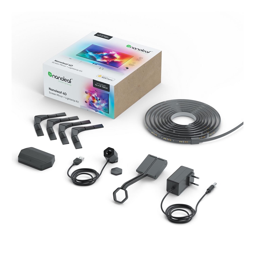 Nanoleaf - Inställd för 4D-skärmspegling + Lightstrips basic kit 4m 65''