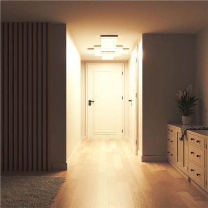 Nanoleaf - Set med 3x LED RGBW dimbara takarmaturer SKYLIGHT LED/18W/230V + 2x LED/16W/230V 2700-6500K Wi-Fi