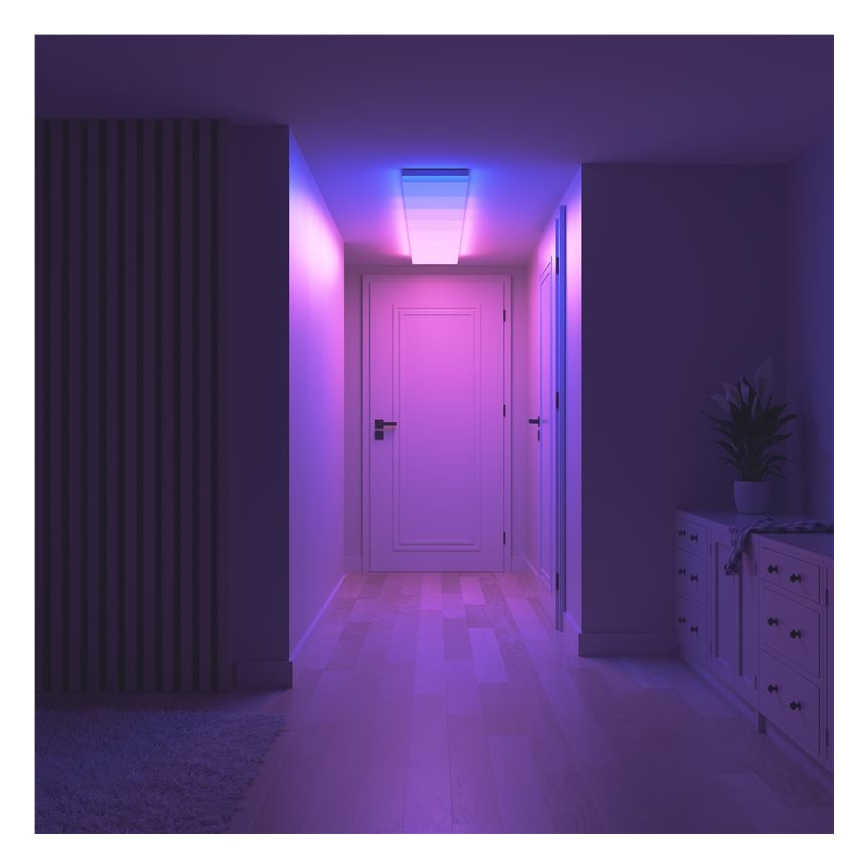 Nanoleaf - Set med 3x LED RGBW dimbara takarmaturer SKYLIGHT LED/18W/230V + 2x LED/16W/230V 2700-6500K Wi-Fi