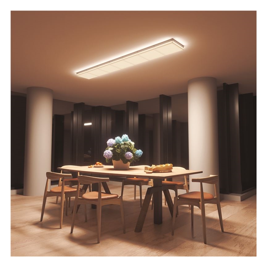 Nanoleaf - Set med 3x LED RGBW dimbara takarmaturer SKYLIGHT LED/18W/230V + 2x LED/16W/230V 2700-6500K Wi-Fi