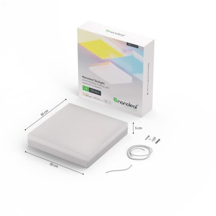 Nanoleaf - Förlängningskit LED RGBW Ljusreglerad belysning SKYLIGHT LED/16W/230V 2700-6500K Wi-Fi