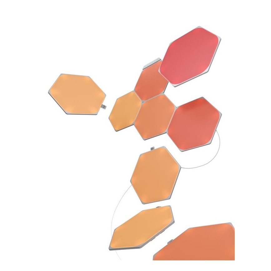 Nanoleaf - KIT 9x LED RGB Ljusreglerad panel SHAPES HEXAGON LED/2W/230V 1200-6500K Wi-Fi