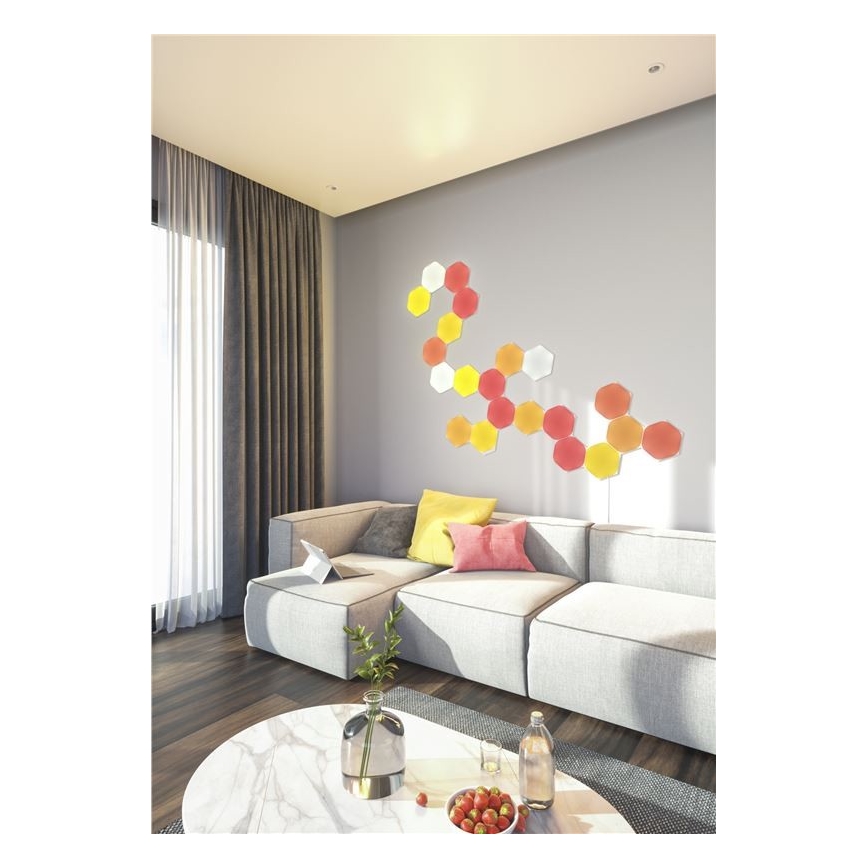 Nanoleaf - KIT 9x LED RGB Ljusreglerad panel SHAPES HEXAGON LED/2W/230V 1200-6500K Wi-Fi