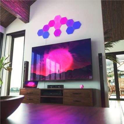 Nanoleaf - KIT 9x LED RGB Ljusreglerad panel SHAPES HEXAGON LED/2W/230V 1200-6500K Wi-Fi
