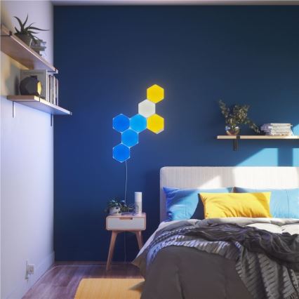 Nanoleaf - KIT 9x LED RGB Ljusreglerad panel SHAPES HEXAGON LED/2W/230V 1200-6500K Wi-Fi