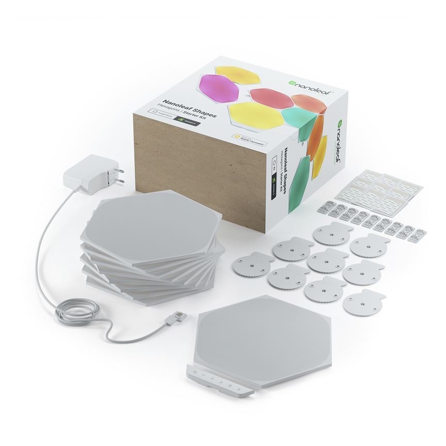 Nanoleaf - KIT 9x LED RGB Ljusreglerad panel SHAPES HEXAGON LED/2W/230V 1200-6500K Wi-Fi