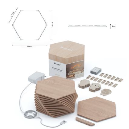Nanoleaf - KIT 13x LED ljusreglerad panel HEXAGONS LED/2W/230V Wi-Fi