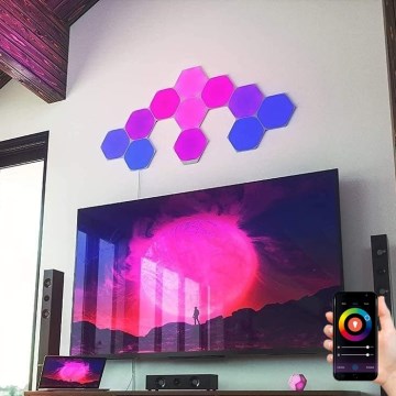 Nanoleaf - SET 15x LED RGB Dimbart panel LED/2W/230V 1200-6500K Wi-Fi