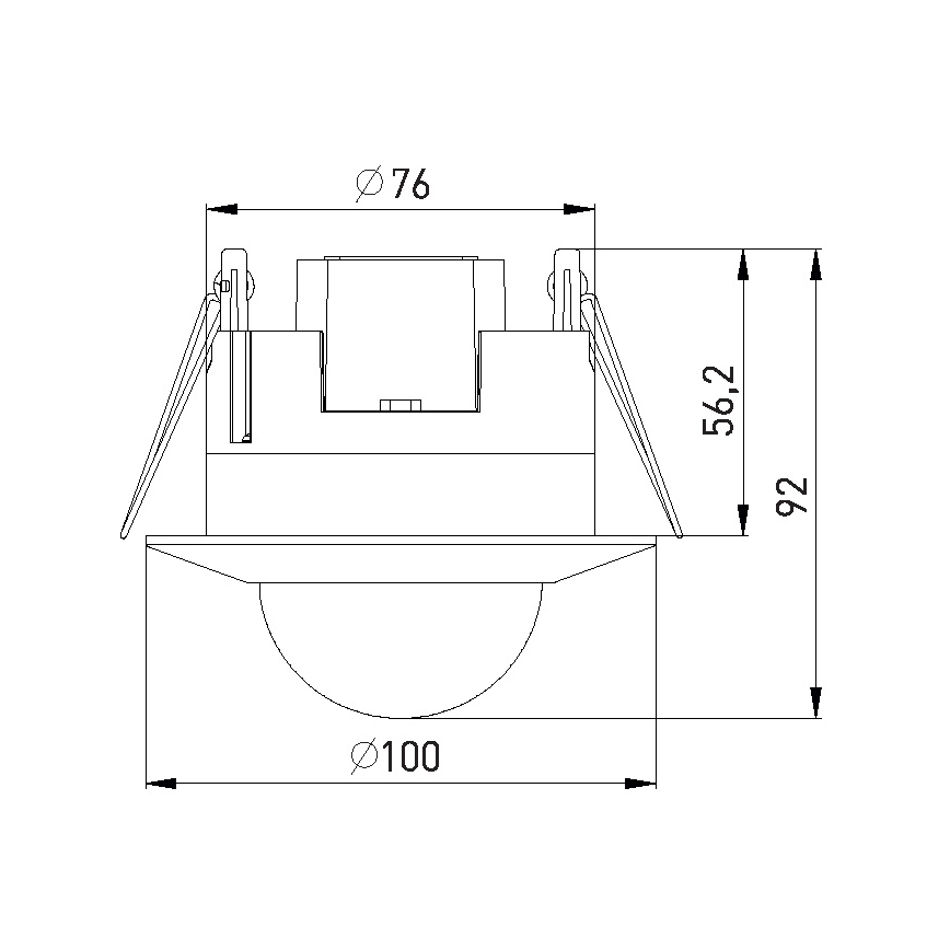 Närvarosensor PIR 2000W/230V