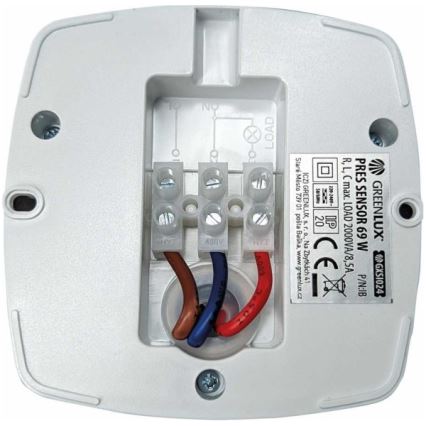 Närvarosensor PRES SENSOR 2000W vit