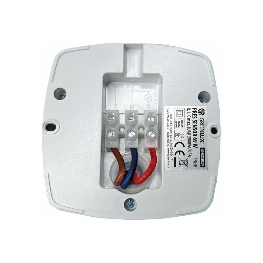 Närvarosensor PRES SENSOR 2000W vit