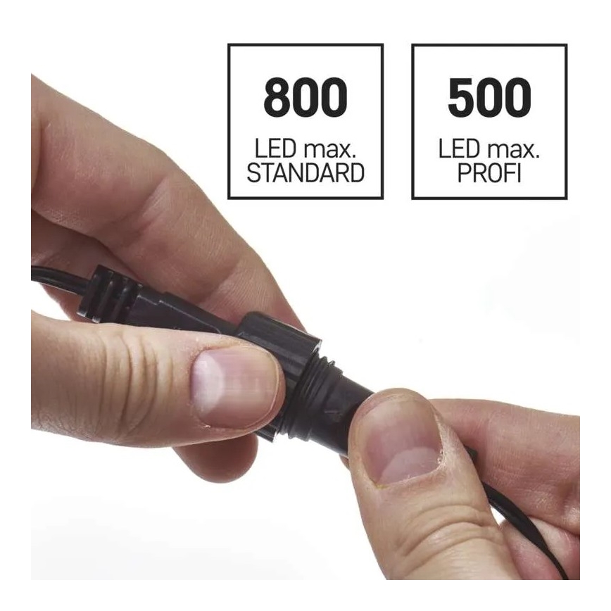 Nätaggregat för kopplingsbar julbelysning 12W/230V IP44