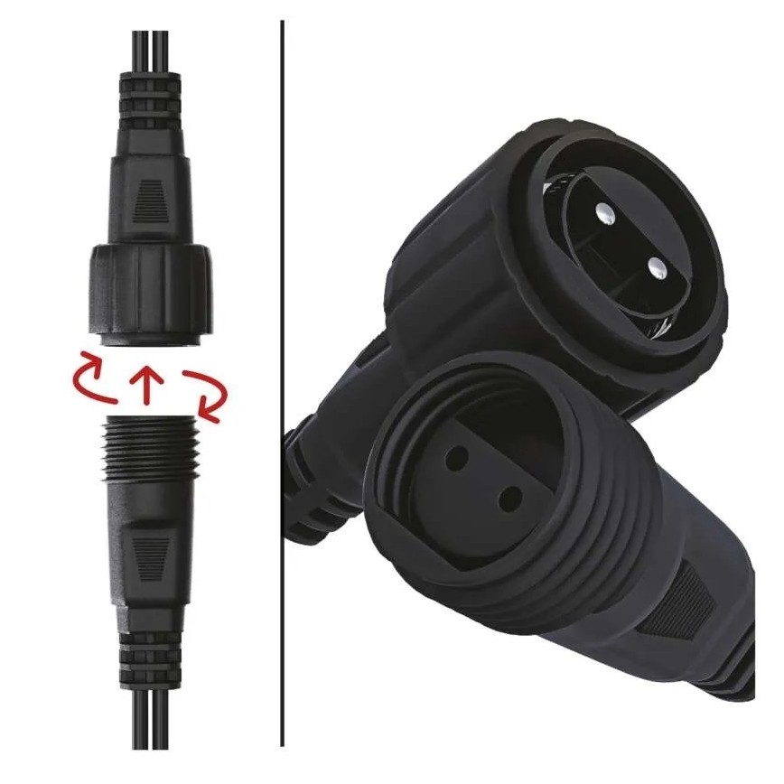 Nätaggregat för seriekopplad julbelysning 230V IP44