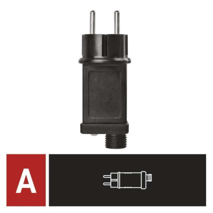 Nätaggregat för seriekopplad julbelysning 230V IP44