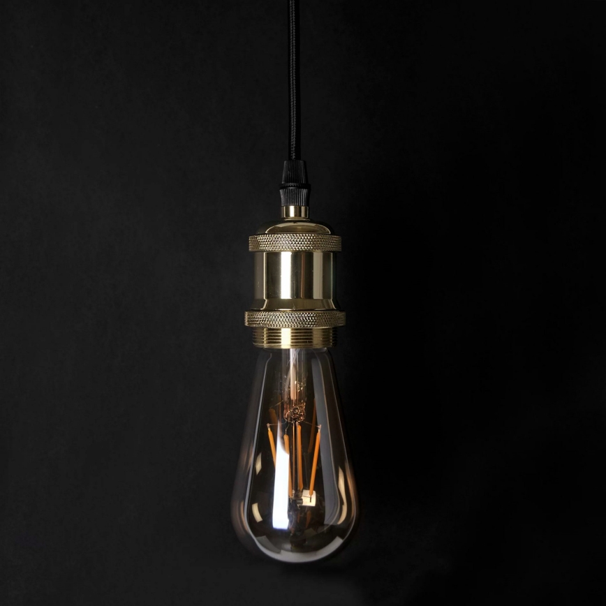 Nätaggregat kabel 1xE27/20W/230V guld