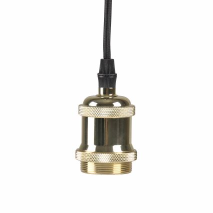 Nätaggregat kabel 1xE27/20W/230V guld